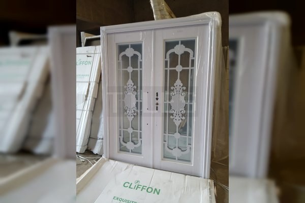 Elegant French Glass Security Door