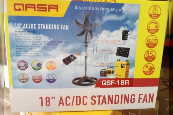 QASA Dual Power Standing Fan