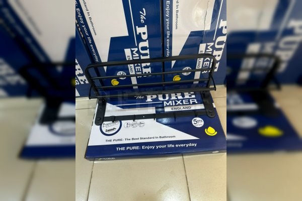 Sleek Black Towel Organizer Stand in Benin City