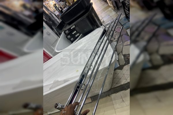 Stylish Stainless Towel Holder with Hooks 90CM in Benin City
