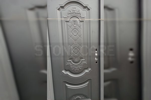 Affordable Grey Metal Security Door Solution in Aba